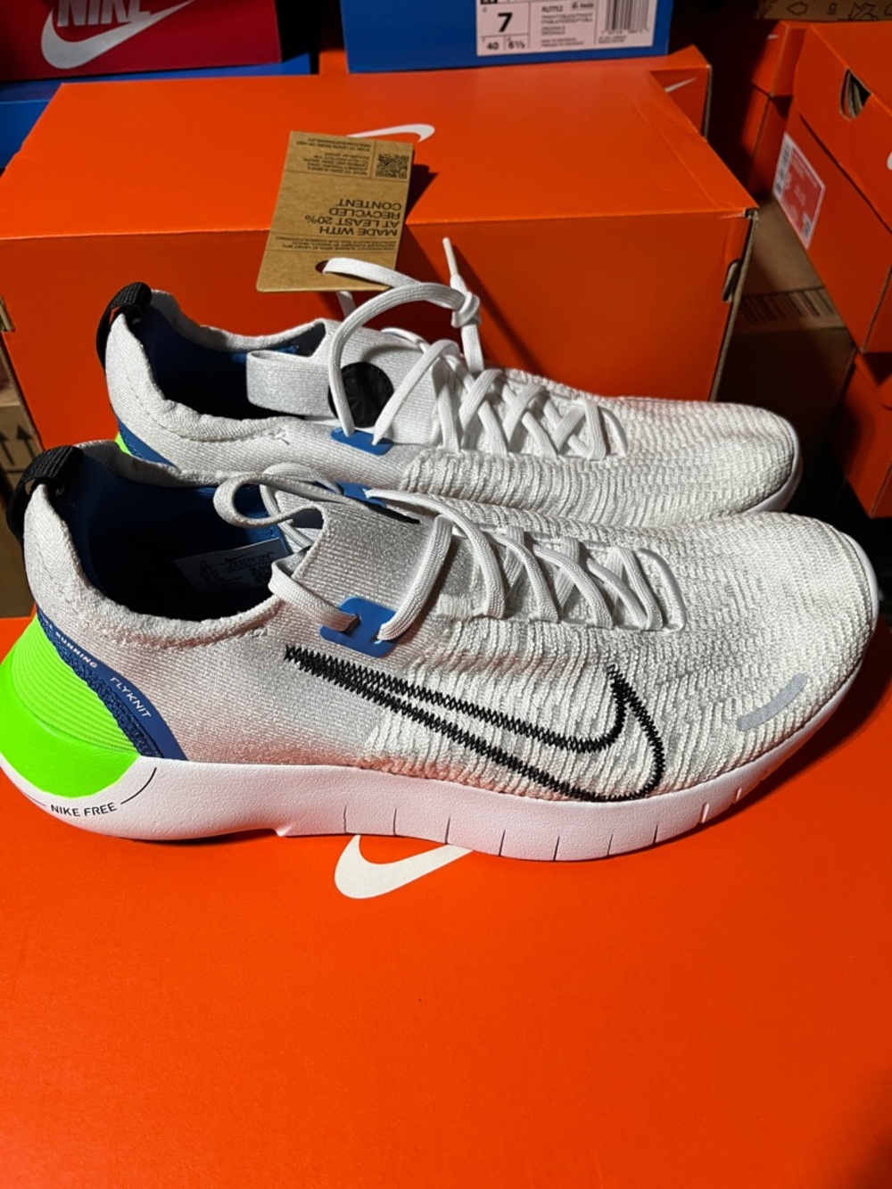 Nike FREE RN FK NEXT NATURE White/black Running Shoe for Men